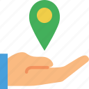 give, location, map, marker, navigation, pin