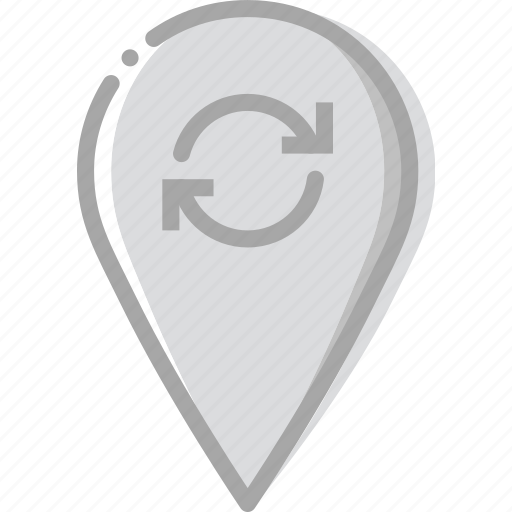Location, map, navigation, pin, sync icon - Download on Iconfinder