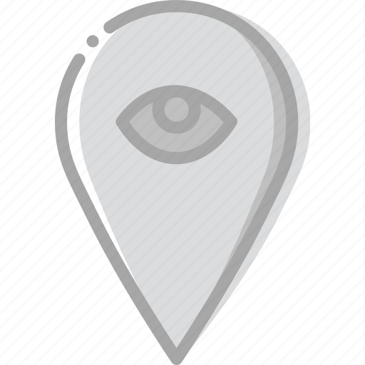 Hide, location, map, navigation, pin icon - Download on Iconfinder