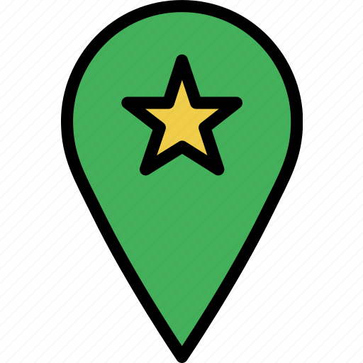 Favorite, location, map, navigation, pin icon - Download on Iconfinder