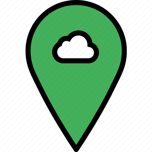 Add, cloud, location, map, navigation, pin icon - Download on Iconfinder