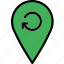 location, map, navigation, pin, refresh 