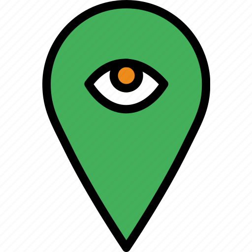 Hide, location, map, navigation, pin icon - Download on Iconfinder