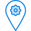 location, map, navigation, pin, settings 