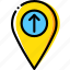 location, map, navigation, pin, upload 