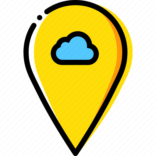 Add, cloud, location, map, navigation, pin, to icon - Download on Iconfinder