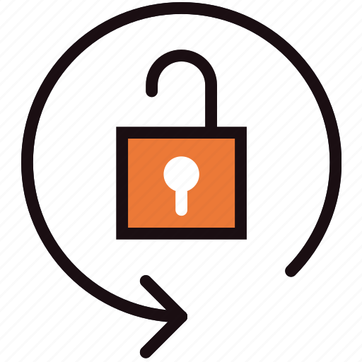 Communication, essential, interaction, orientation, unlock icon - Download on Iconfinder