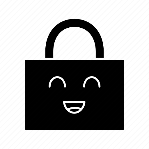Cheerful, happy, lock, padlock, protection, safety, smile icon - Download on Iconfinder