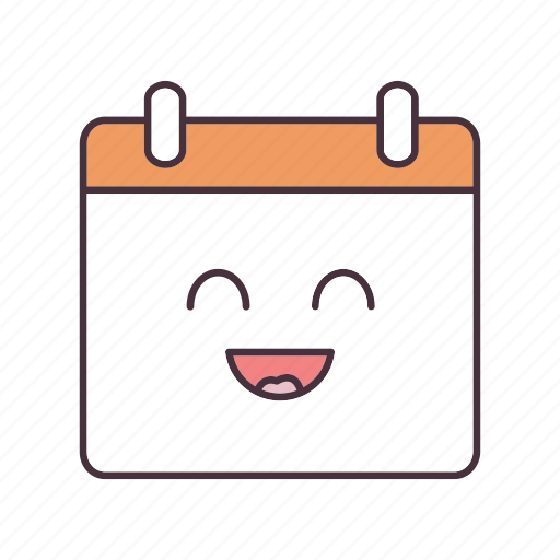 Calendar, date, emoji, emoticon, event, happy, smile icon - Download on Iconfinder