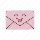 email, emoji, emoticon, happy, letter, message, smile