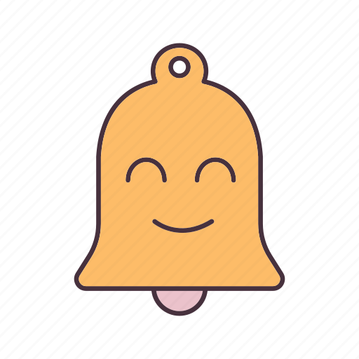 Alarm, bell, emoji, emoticon, happy, notification, smile icon - Download on Iconfinder