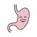 digestive, gastrointestinal, healthy, smiling, stomach, system, tract