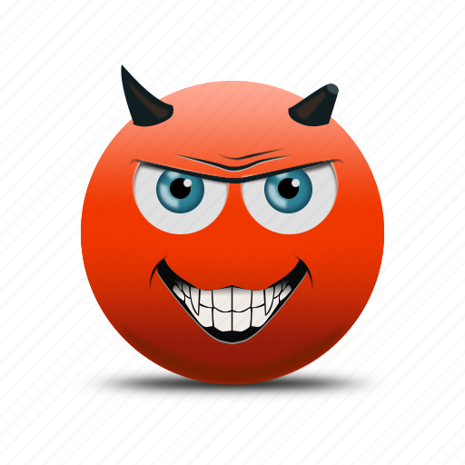 Demon face, devil, devil face, emoji icon - Download on Iconfinder