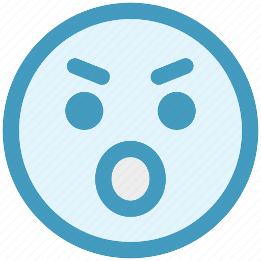Angry, angry face, emotion, expression, eyebrow smiley, smiley, stare emoticon icon - Download on Iconfinder