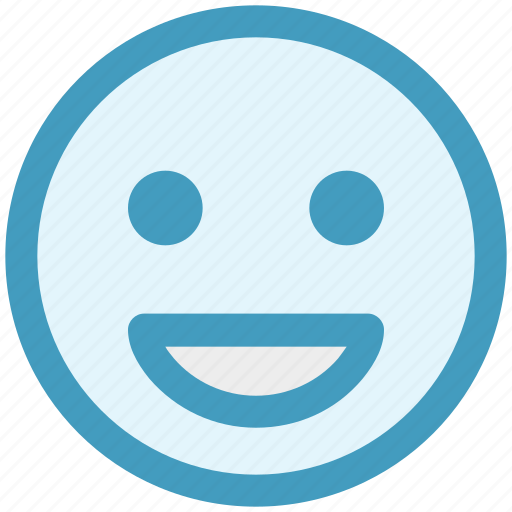 Emoticon, expression, face, happy, laugh, smile, smiley icon - Download on Iconfinder