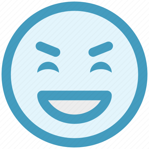 Big grin, emoji, emoticons, expression, face smiley, laugh, smiley icon - Download on Iconfinder