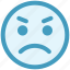 angry, angry face, emoticons, expression, gaze emoticon, smiley, stare emoticon 