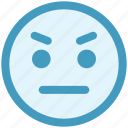 angry, angry smiley, emoticons, expression, face smiley, nodding, stare emoticon
