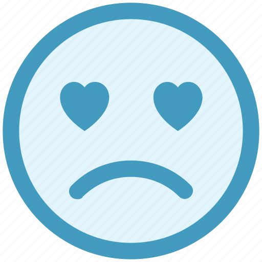 Adoring, baffled emoticon, crying, face expression, love beat, sad, weeping icon - Download on Iconfinder