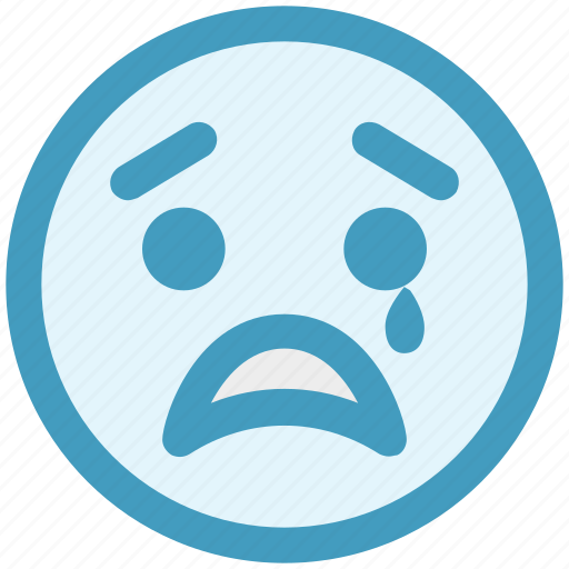 Crying, emoticons, expression, face smiley, sad, smiley, weeping icon - Download on Iconfinder