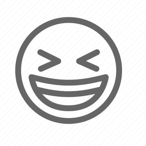 Emoji, emoticon, face, happy, laughing, smiley icon - Download on Iconfinder