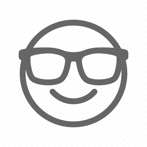 Cool, emoji, emoticon, glasses, smiling face, sunglasses icon - Download on Iconfinder