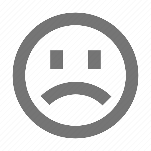 Frown, emoji, mad, sad, emotion, expression, face icon - Download on Iconfinder