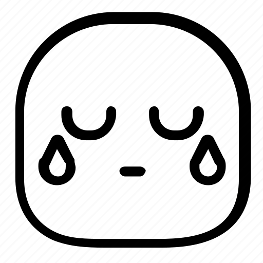 Cry, emoji, emoticon icon - Download on Iconfinder