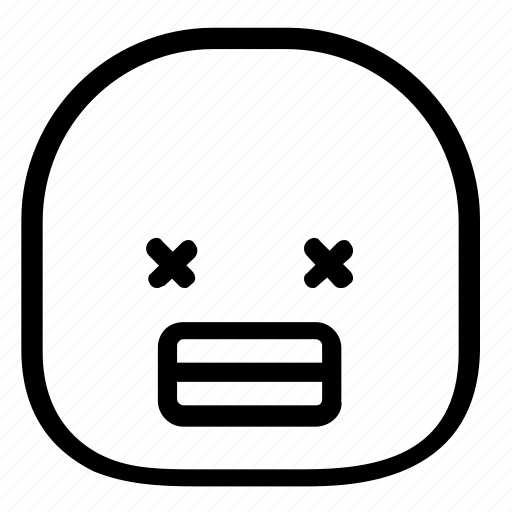 Dead, duckface, emoji, emoticon icon - Download on Iconfinder