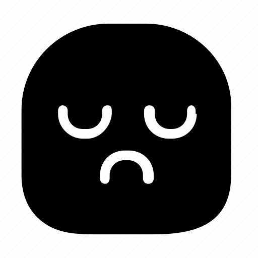 Emoticon, sad, unhappy icon - Download on Iconfinder