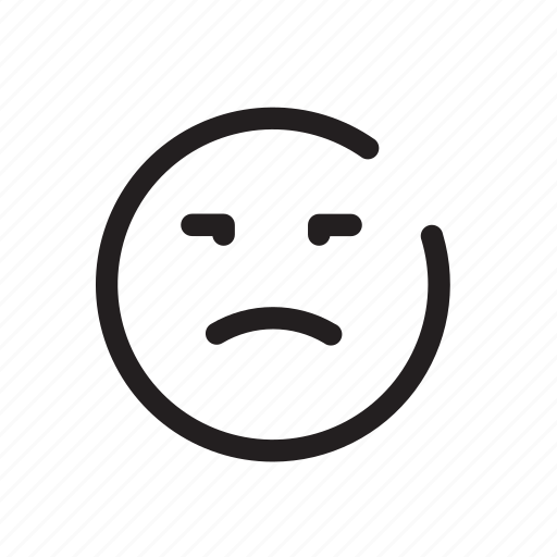 Angry, depressed, emoji, emotion, feel, smileys icon - Download on Iconfinder