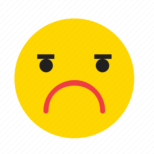 Angry, emoticon, emotion, face, sad icon - Download on Iconfinder