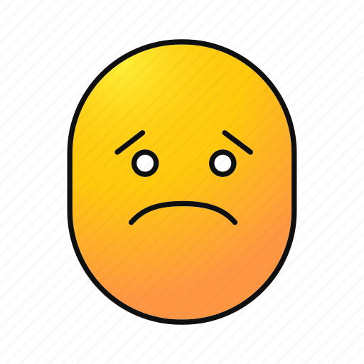Depressed, emoji, emoticon, face, sad, smiley, unhappy icon - Download on Iconfinder