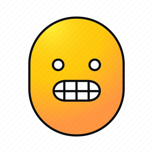 Emoji, emoticon, face, frightened, scared, shocked, smiley icon - Download on Iconfinder