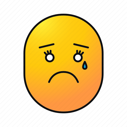 Crying, emoji, emoticon, female, sad, smiley, teary icon - Download on Iconfinder