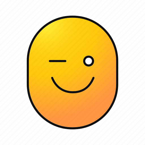 Cheerful, emoji, emoticon, smiley, smiling, winking, happy icon - Download on Iconfinder