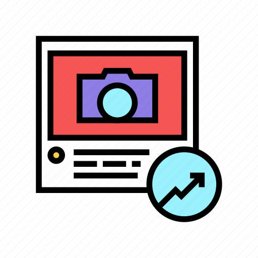 Growth, media, views, viewing, marketing, photo icon - Download on Iconfinder