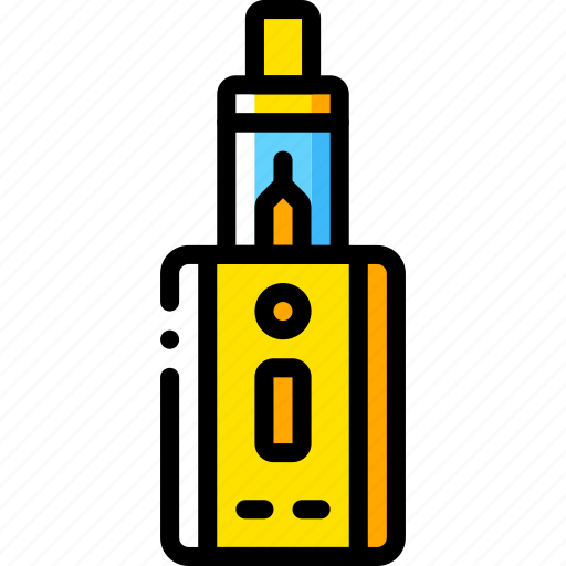 And, box, mod, smoking, vape, vaping, yellow icon - Download on Iconfinder