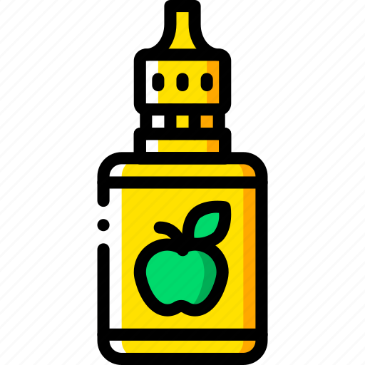 And, apple, juice, smoking, vape, vaping, yellow icon - Download on Iconfinder