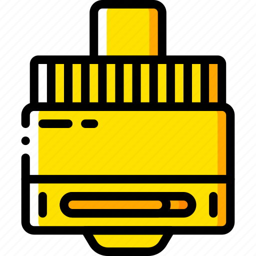 And, element, smoking, vape, vaping, yellow icon - Download on Iconfinder