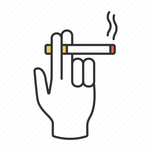 Burning, cigaret, cigarette, hand, smoke, smoker, smoking icon - Download on Iconfinder