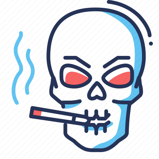 Addiction, bad habit, skull, smoking kills icon - Download on Iconfinder