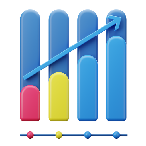 Bar, chart, positive, ascending icon - Free download