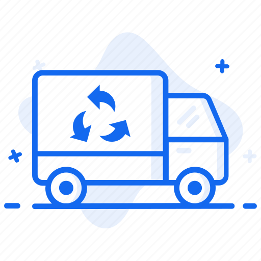 Garbage truck, recycling truck, recycling van, waste management, waste truck icon - Download on Iconfinder