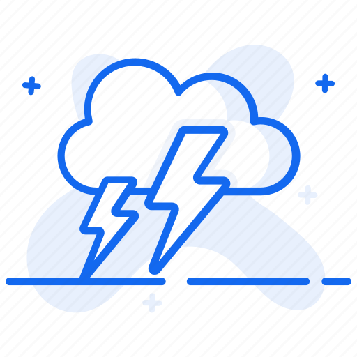 Cloudy weather, forecast, lighting storm, meteorology, thunder, thunderstorm icon - Download on Iconfinder