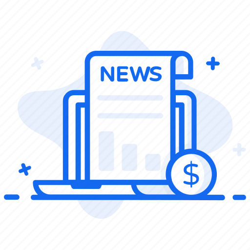 Business news, financial market, newsletter, newspaper, stock market news icon - Download on Iconfinder