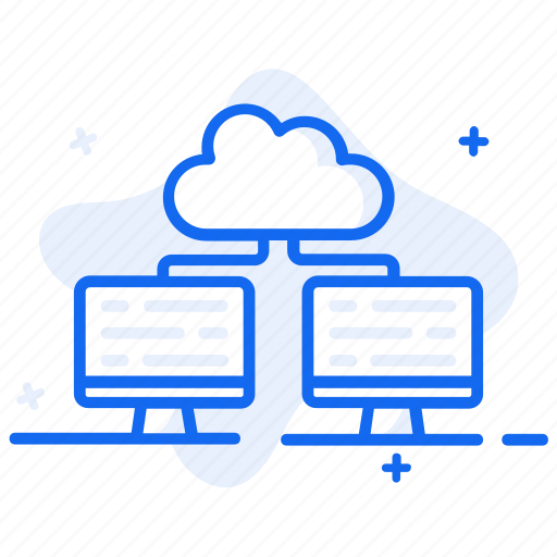 Cloud computing, cloud connection, cloud network, cloud sharing, devices connected icon - Download on Iconfinder