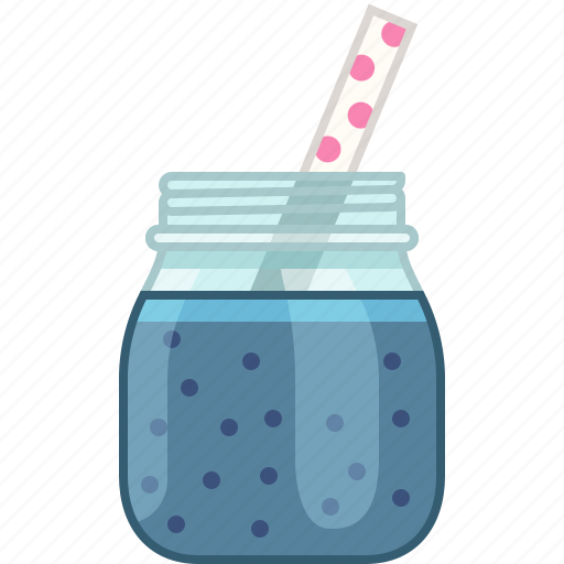 Blueberry, drink, fitness, health, smoothie, vitamins icon - Download on Iconfinder