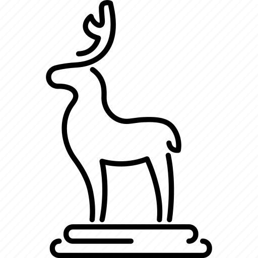 Deer, ice, snow, sculpture icon - Download on Iconfinder