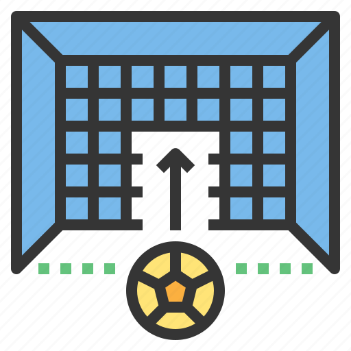 Goal, in, line, sport, stadium icon - Download on Iconfinder
